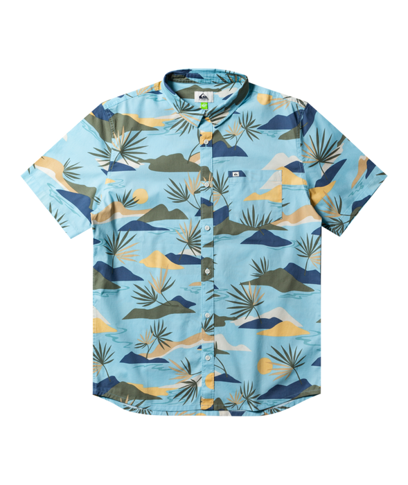 Quiksilver Slow Dazed S/S Shirt-Sky Blue
