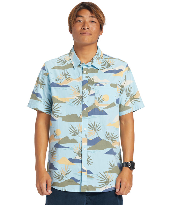 Quiksilver Slow Dazed S/S Shirt-Sky Blue