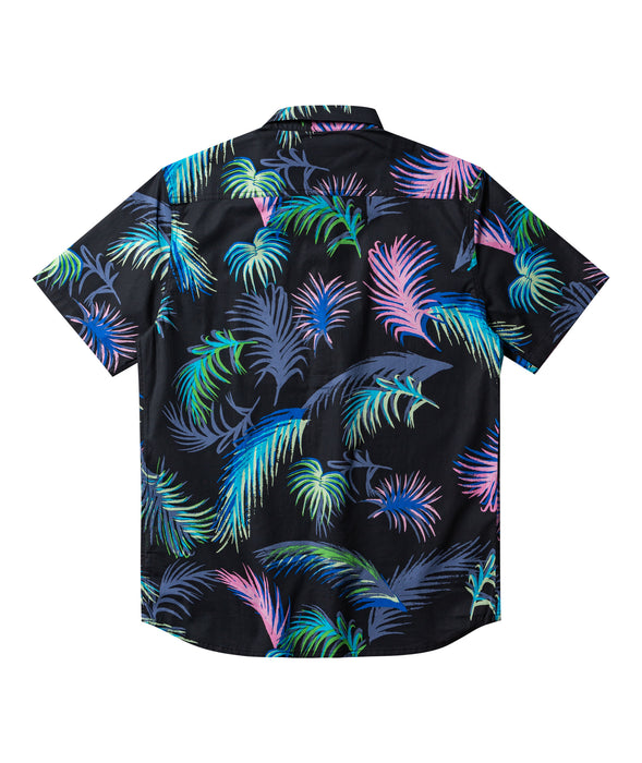 Quiksilver Tropical Glitch S/S Shirt-Black