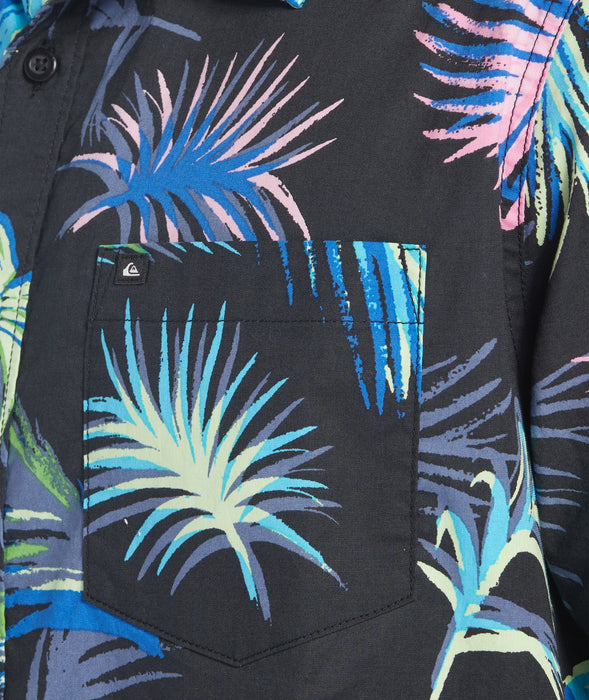 Quiksilver Tropical Glitch S/S Shirt-Black
