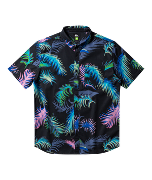 Quiksilver Tropical Glitch S/S Shirt-Black
