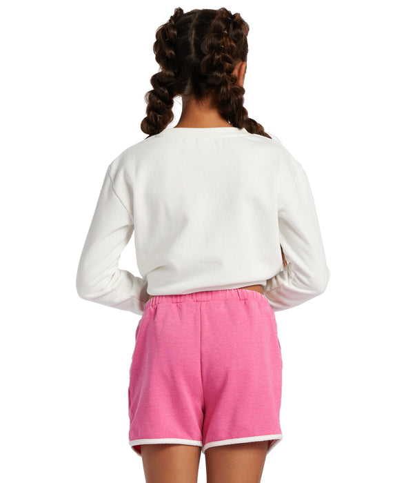Roxy Looking Back To Yesterday Shorts-Shocking Pink