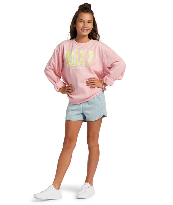 Roxy Butterfly Parade Sweatshirt-Candy Pink