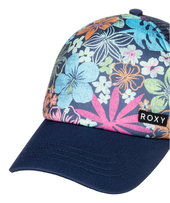 Roxy Honey Coconut Hat-Mood Indigo Tropical Rays