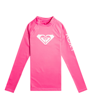 Roxy Whole Hearted L/S Rashguard-Shocking Pink