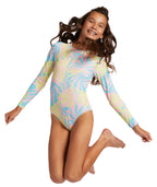 Roxy Palms Colors L/S One Piece-Daiquiri Green