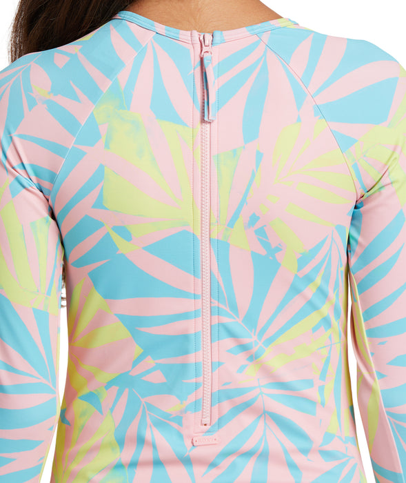 Roxy Palms Colors L/S One Piece-Daiquiri Green