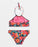 Roxy Girls Floral Fiesta Crop Top Bikini-Anthracite