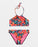 Roxy Girls Floral Fiesta Crop Top Bikini-Anthracite