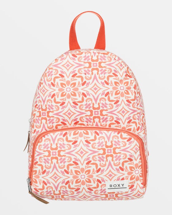 Roxy Always Core Canvas Backpack-Cloud Dancer Fresco Tile