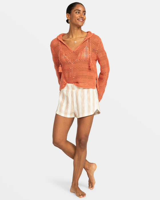 Roxy Todos Waves Shorts-Egret Trailblazer