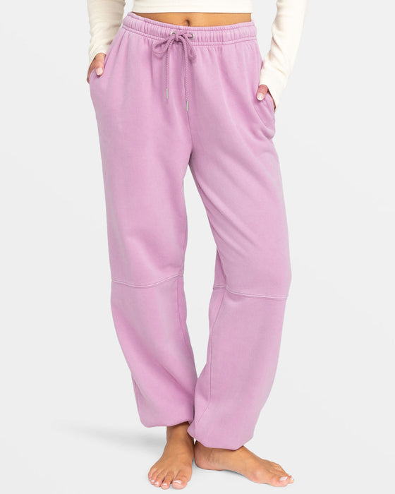 Roxy Oasis Haze Pants-Mauve Orchid