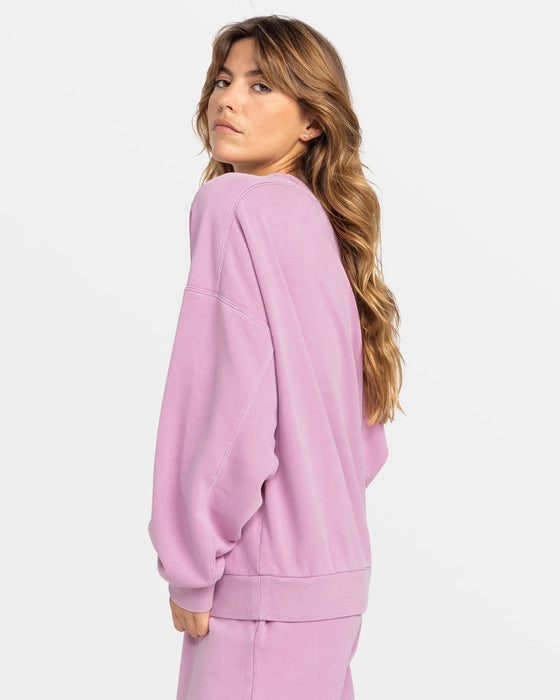Roxy Oasis Haze Sweatshirt-Mauve Orchid