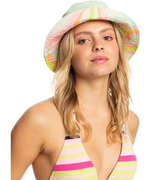 Roxy Jasmine Paradise Hat-Ambroisia Hibiscus Hype— Alternate View