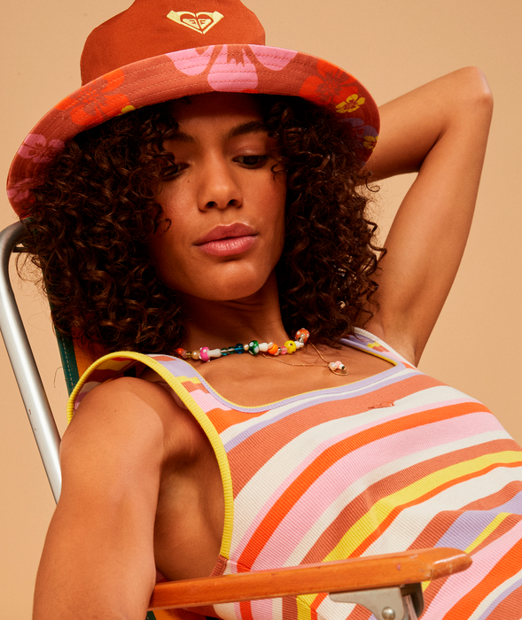 Roxy Surf.Kind.Kate. Bucket Hat Sunburn Positivity Paradise REAL