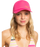 Roxy Finishline 2 Color Hat-Shocking Pink