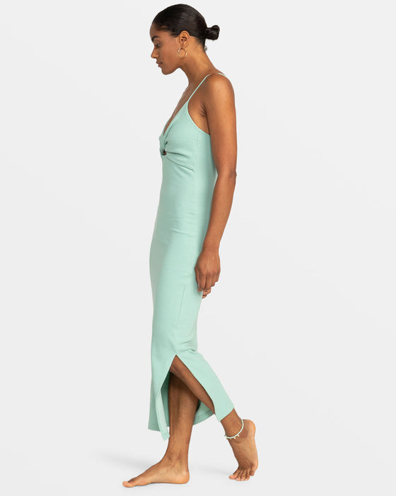 Roxy Wavey Lady Dress-Blue Surf