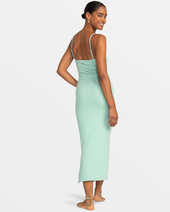 Roxy Wavey Lady Dress-Blue Surf Roxy Wavey Lady Dress-Blue Surf