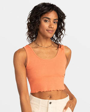 Roxy Keep It Wavy Tank-Apricot Brandy