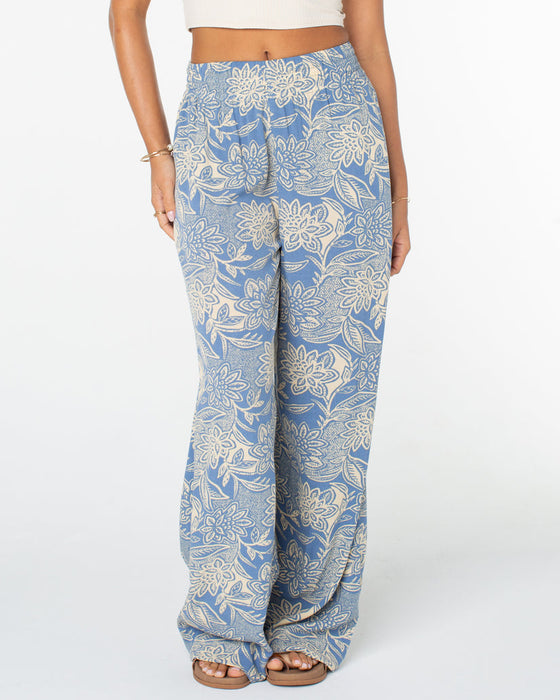 Roxy Forever And A Day Pants-Infinity Blue Lotus Batik — REAL