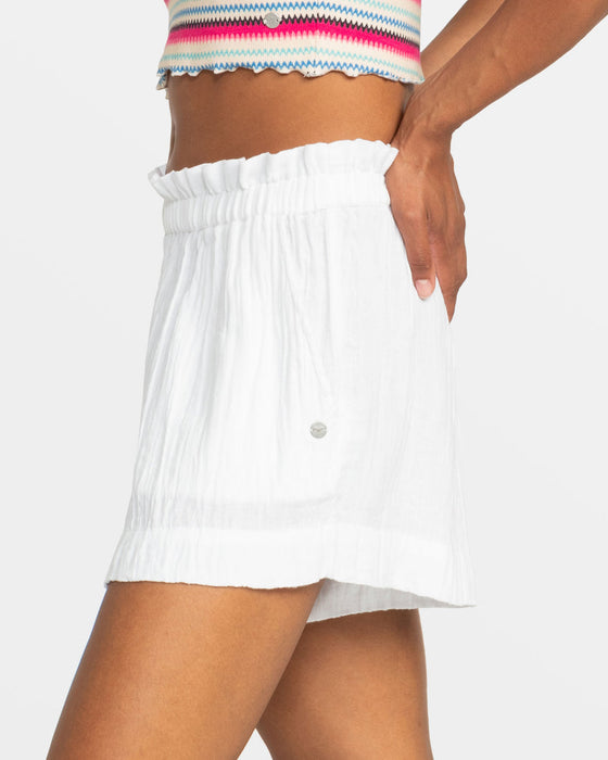 Roxy What A Vibe Shorts-Snow White