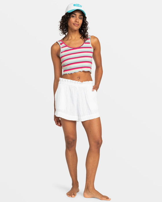 Roxy What A Vibe Shorts-Snow White