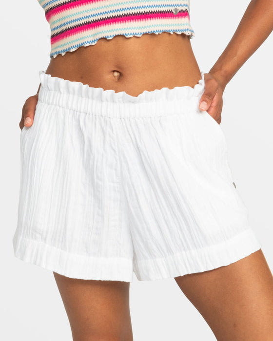 Roxy What A Vibe Shorts-Snow White