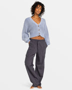 Roxy Sundaze Washed Sweater-Infinity Blue