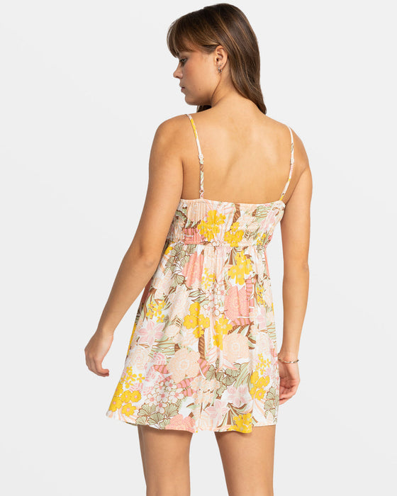 Roxy La Vida Mini Dress-White Viva La Vida