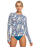 Roxy Sea Skippin PT L/S Rashguard-Bijou Blue Tropical Daze