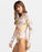 Roxy Playa Paradise Back Zip One Piece-White Viva La Vida