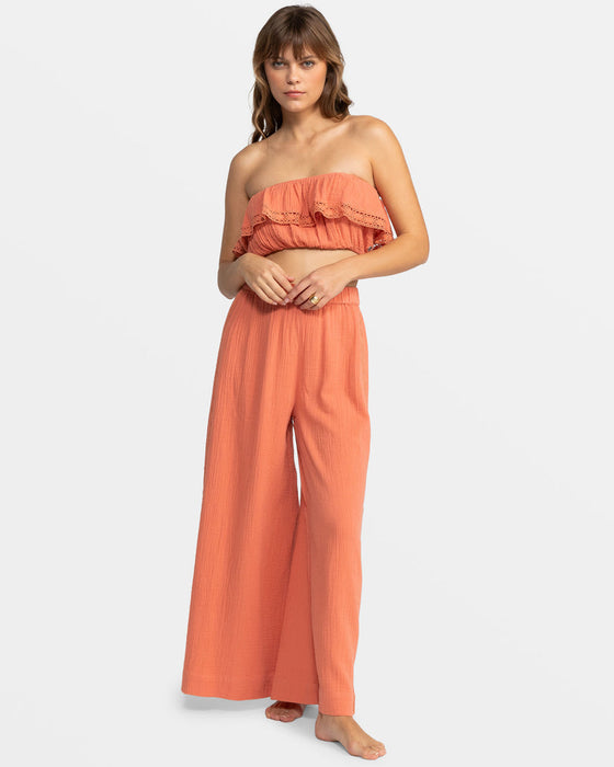 Roxy Golden Tropic Solid Tank-Apricot Brandy