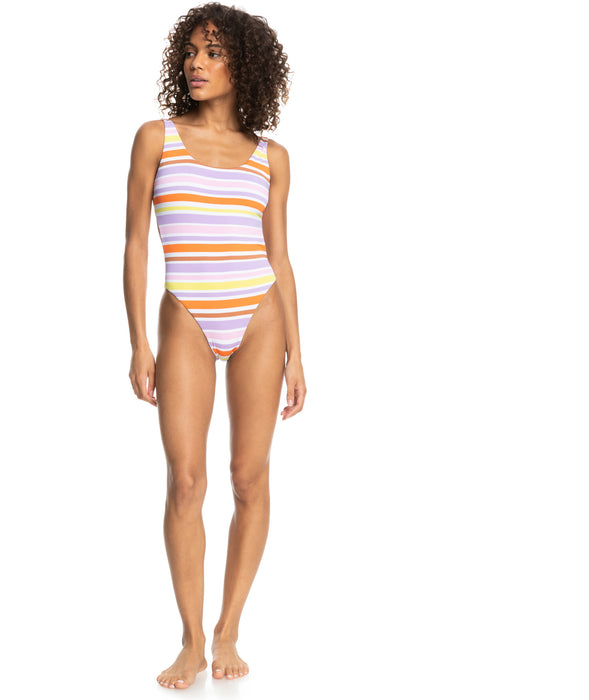 Roxy Surf.Kind.Kate. One Piece-Bright White Aloha Stripe