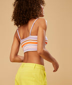 Roxy Surf.Kind.Kate. Top-Bright White Aloha Stripe