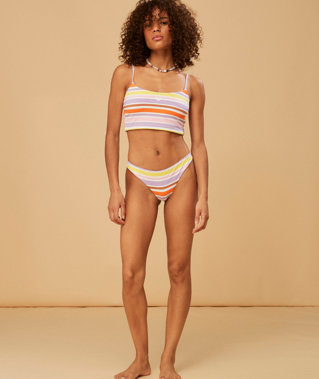 Roxy Surf.Kind.Kate. Top-Bright White Aloha Stripe