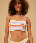 Roxy Surf.Kind.Kate. Top-Bright White Aloha Stripe