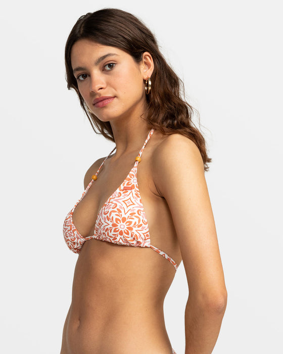 Roxy Fresco Tile Tiki Tri Top-Cloud Dancer