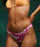 Roxy PT Beach Classics Tanga Bottom-Shocking Pink Hello Aloha