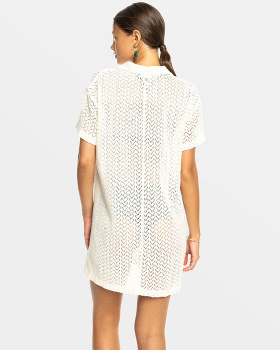 Roxy Dalia Beach Dress-Egret Roxy Dalia Beach Dress-Egret