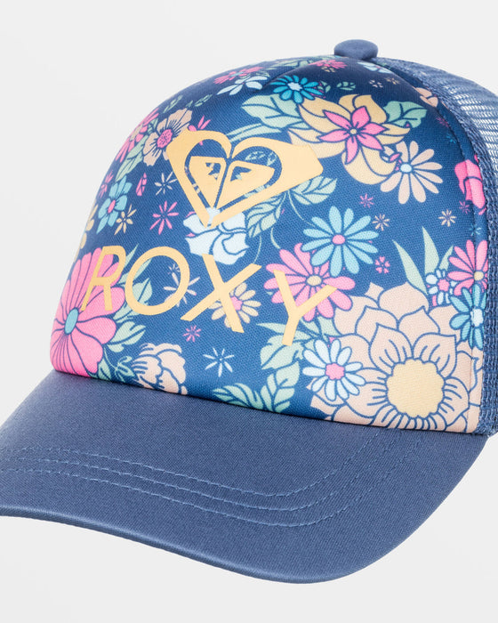 Roxy Girls Sweet Emotions Hat-Bijou Blue Baja