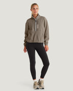 Free Fly Ashridge Fleece Half Zip Jacket-Fossil
