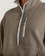 Free Fly Ashridge Fleece Half Zip Jacket-Fossil