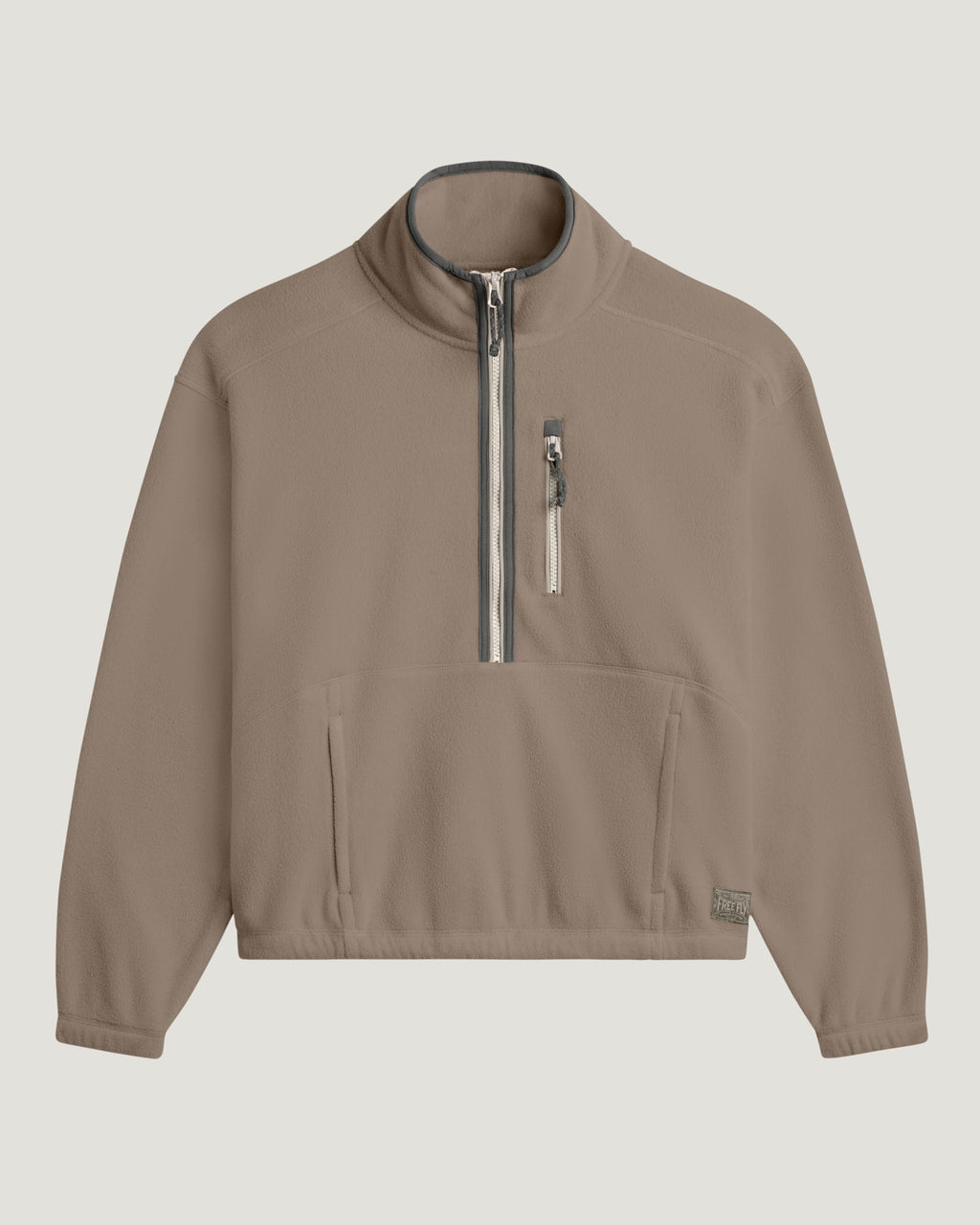 Free Fly Ashridge Fleece Half Zip Jacket-Fossil