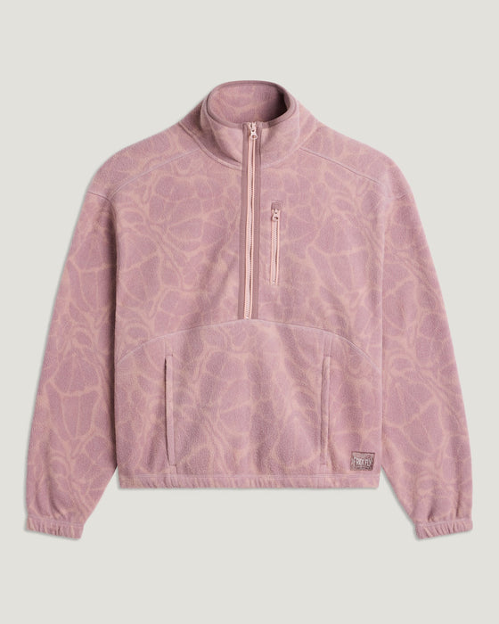 Free Fly Ashridge Fleece Half Zip Jacket-Cosmic Bloom Plum