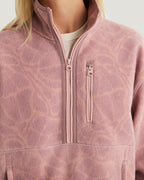 Free Fly Ashridge Fleece Half Zip Jacket-Cosmic Bloom Plum