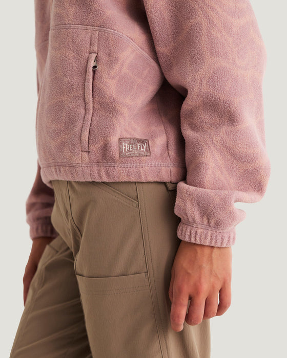 Free Fly Ashridge Fleece Half Zip Jacket-Cosmic Bloom Plum