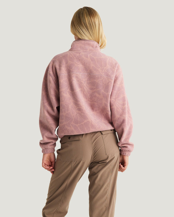 Free Fly Ashridge Fleece Half Zip Jacket-Cosmic Bloom Plum