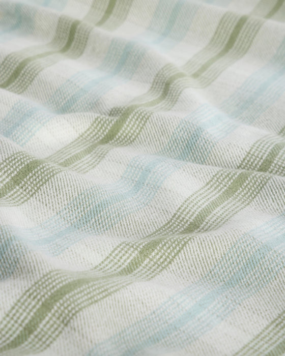 Free Fly Seawool Oversized Flannel L/S Shirt-Plaid Oil Green
