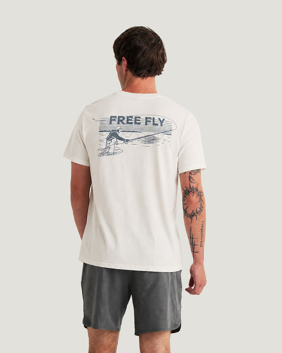 Free Fly Retro Cast Tee-French Oak