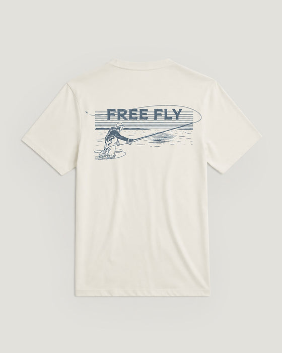 Free Fly Retro Cast Tee-French Oak